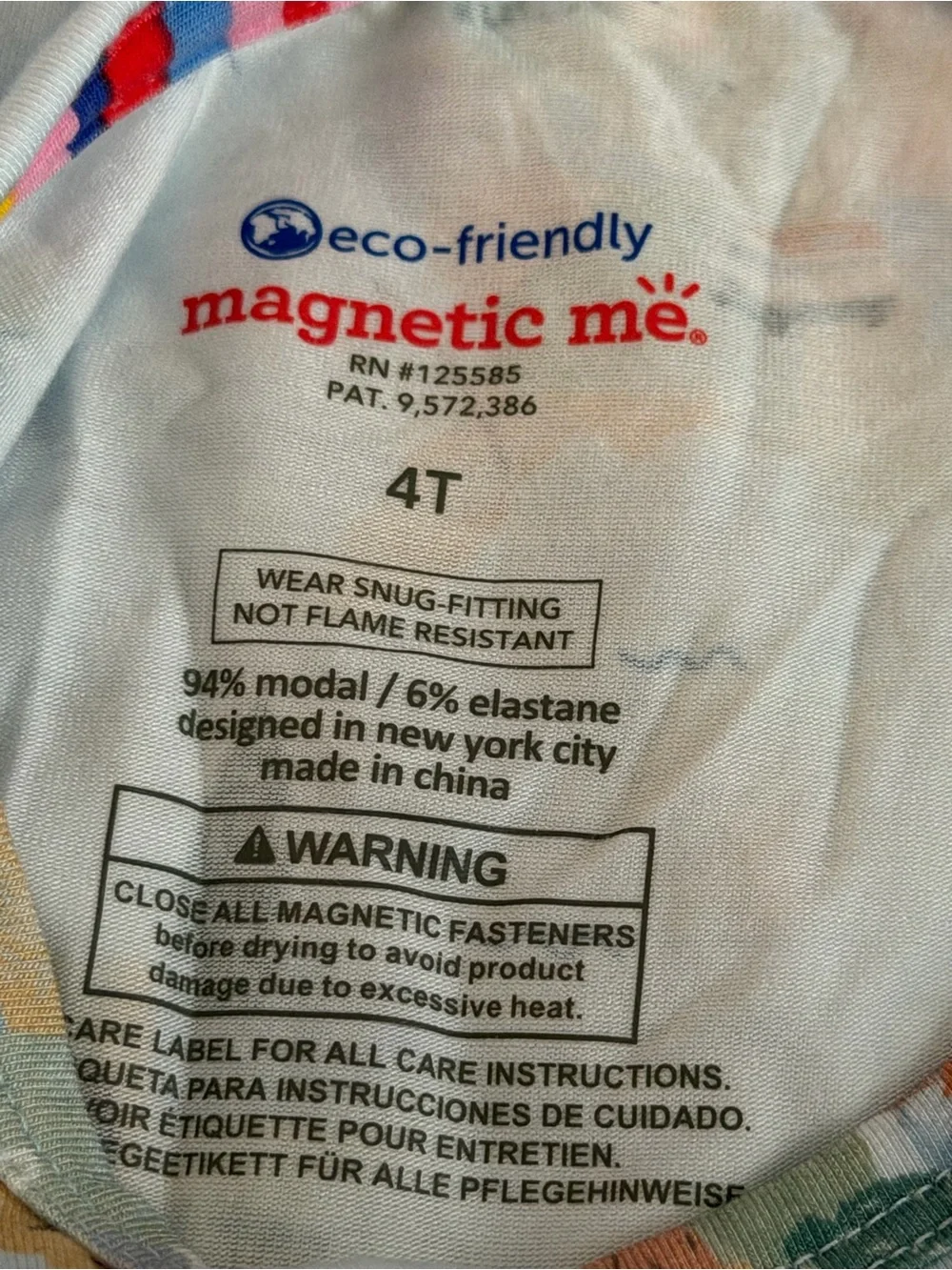 Magnetic Me America The Beautiful Two Piece Pajama Size 4T  NEW